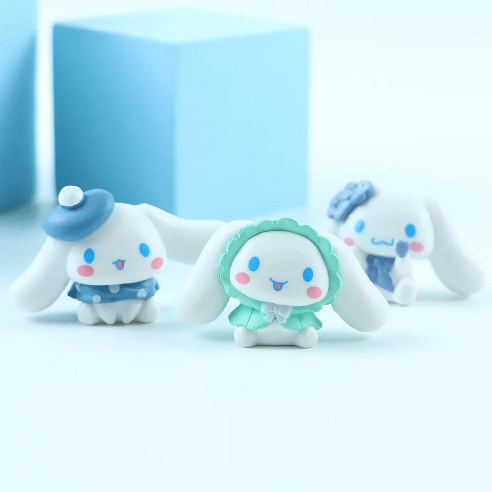 5pcs 3-4cm Action Figures Cinnamoroll Kuromi Melody Cartoon