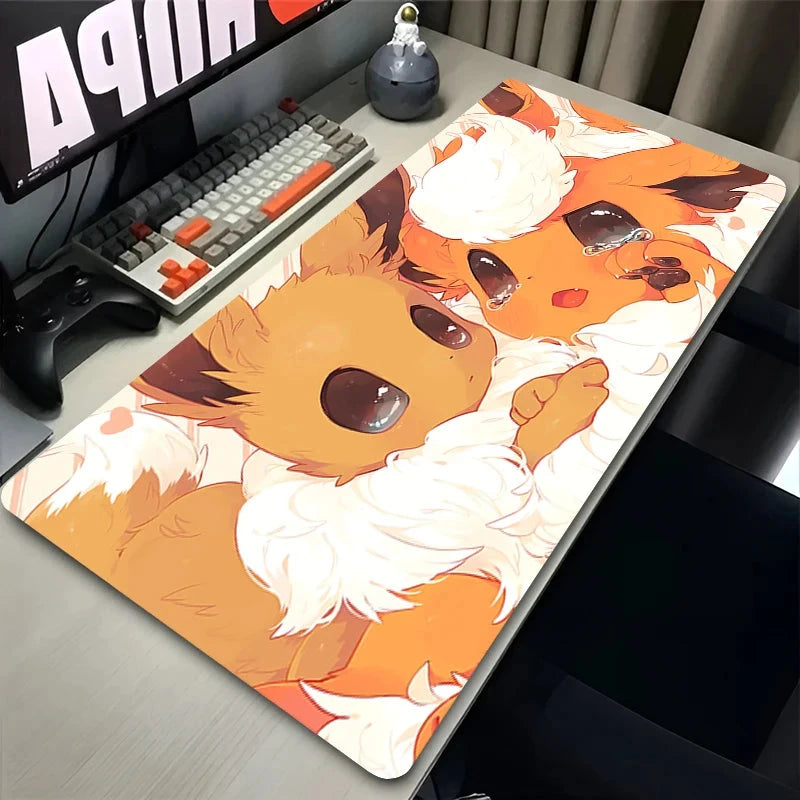 Kawaii Japan Anime Mouse Pad PC Colorful E-eevee Gamer GlowCart
