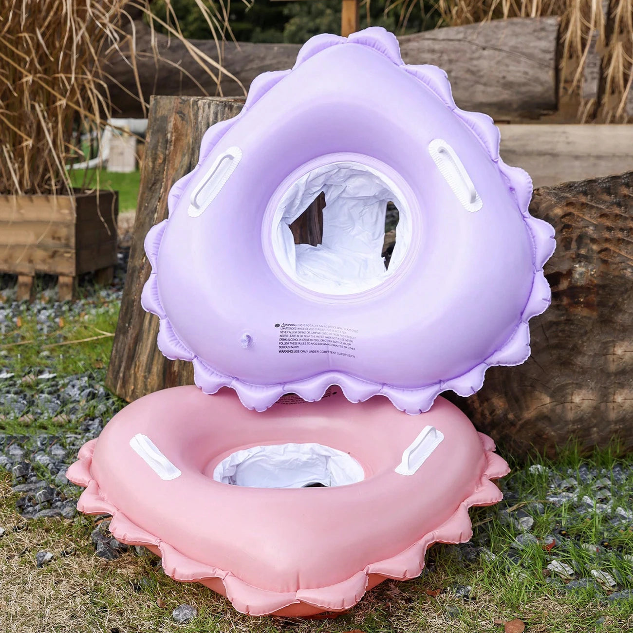 Inflatable Pool Tubes Pool Floats, Swimming Rings for Kids Swimming Pool Beach Summer Water Float Party Outdoor GlowCart