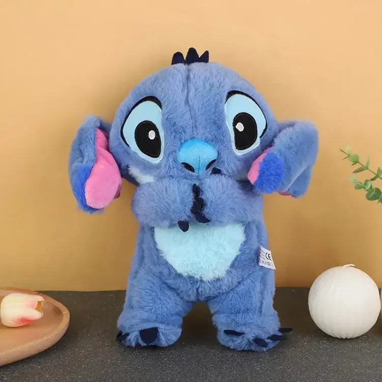 Stitch Plush Doll Breathing Light Child Soothes Toys Pink