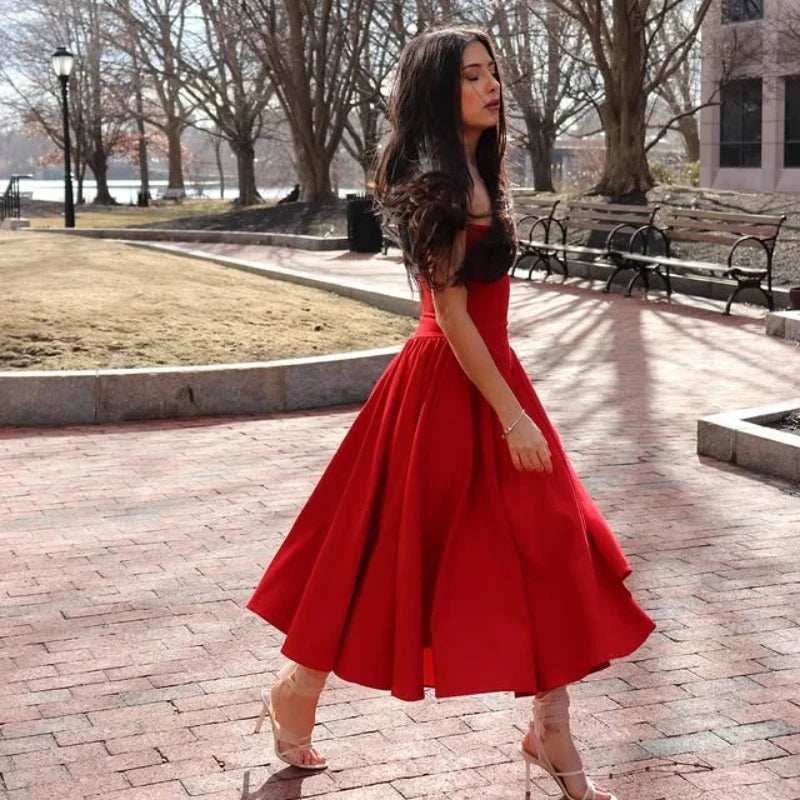 Suninheart Spaghetti Strap Summer Party Dresses 2025 New GlowCart