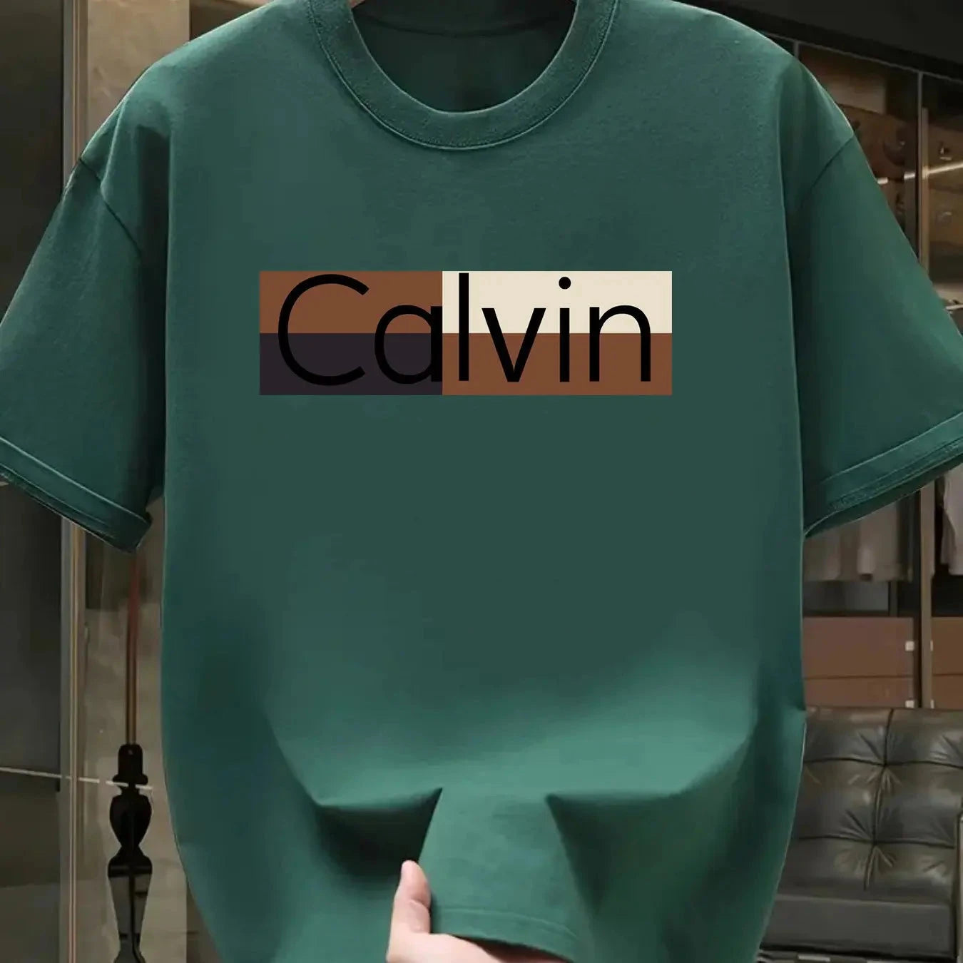 Men's summer 100% pure cotton fashionable casual sports GlowCart