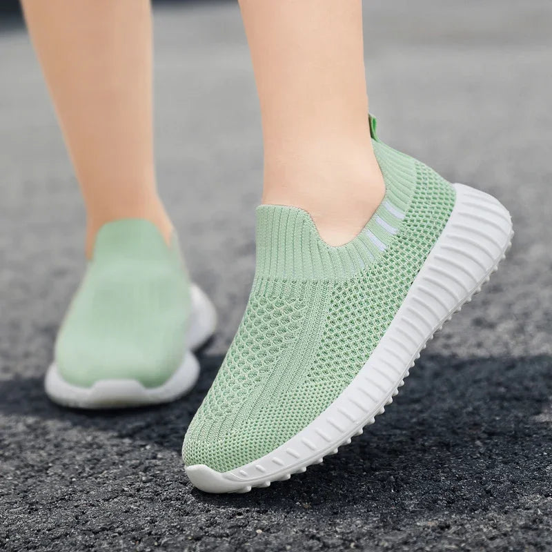 Kids Shoes Boys Running Sport Shoes Children Socks Sneakers Big Girls Breathable Mesh School Shoe Soft Sole Casual Walking Tenis GlowCart