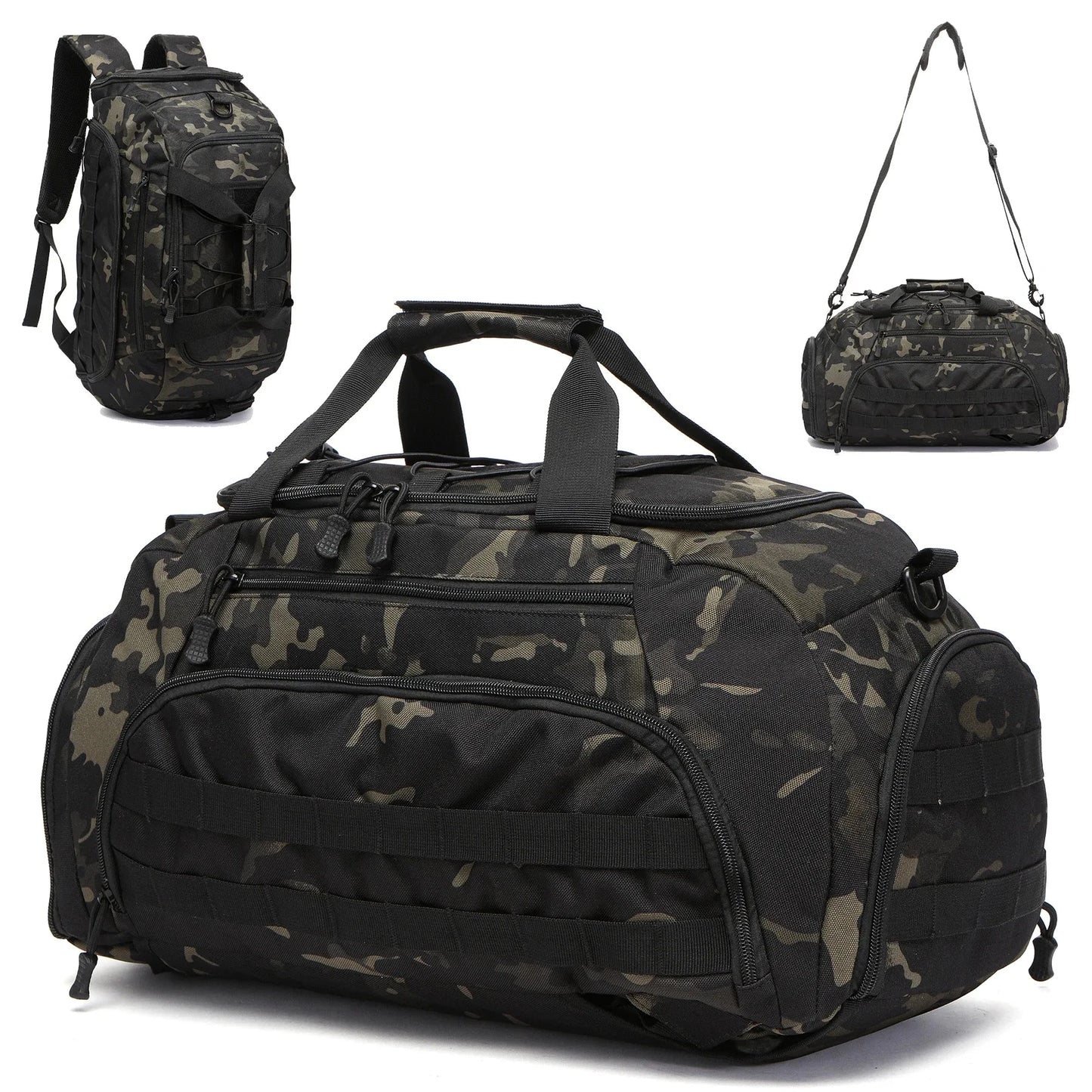 Gym Backpack with Shoe Compartment Convertible Duffel Sling GlowCart