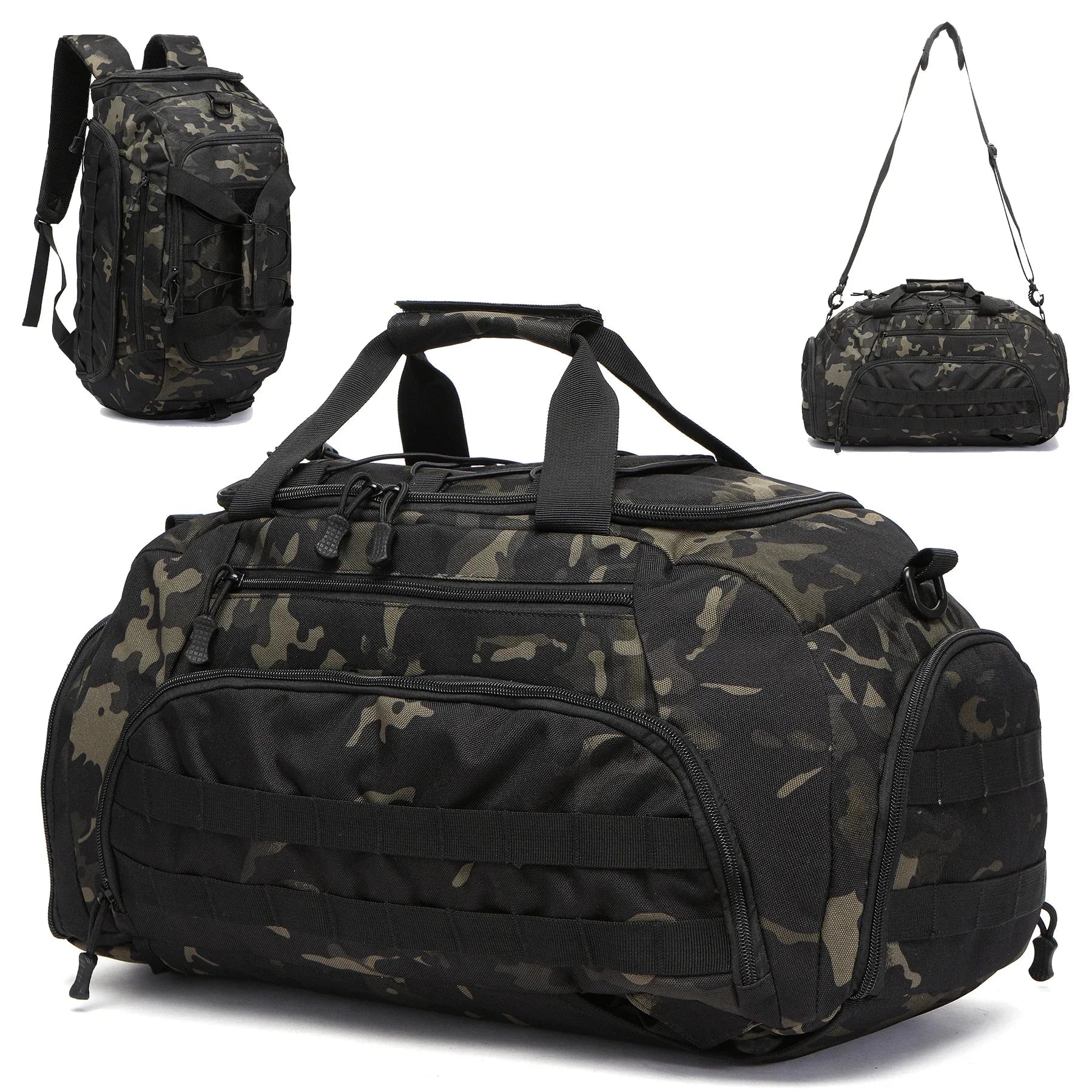 Gym Backpack with Shoe Compartment Convertible Duffel Sling GlowCart