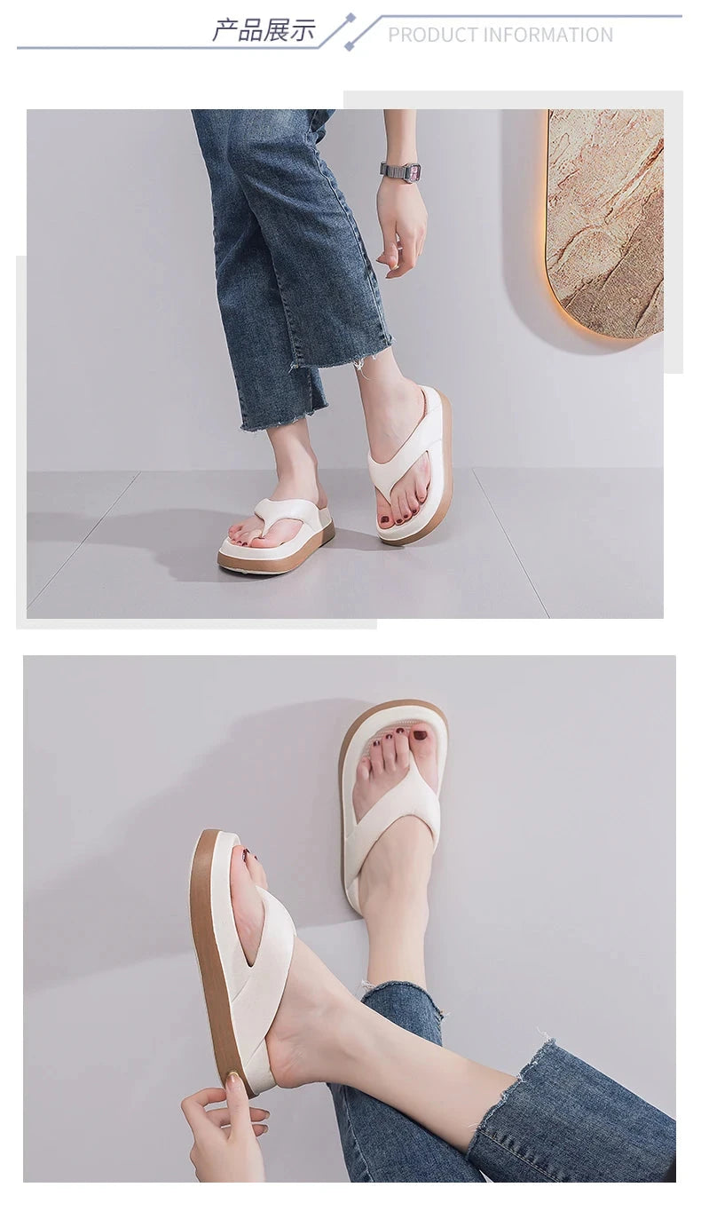Woman flip flops Popular Design Shoes 2024 trend Casual GlowCart