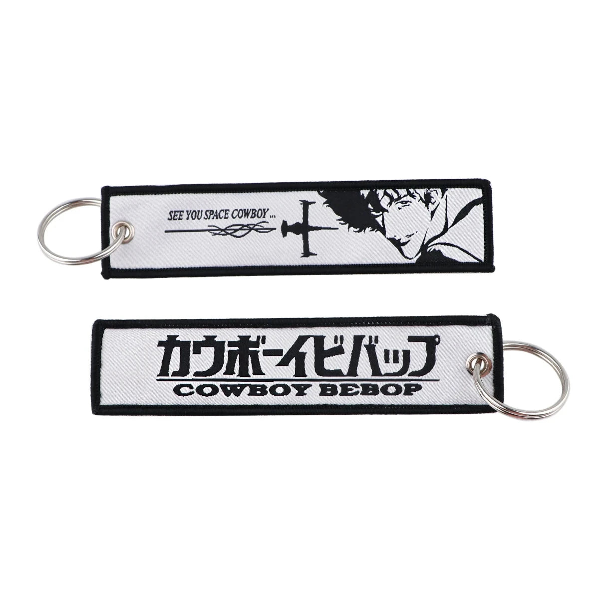 Classic Anime Cool Embroidery Key Fobs Key Tag Motorcycles GlowCart
