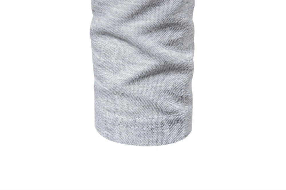 AIOPESON 2023 New Men's Deer Embroidery Polo Shirts Solid GlowCart