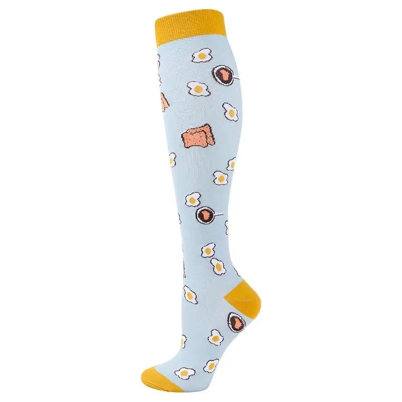 Men Women Compression Socks Varicose Veins Socks 20-30 Mmhg Outdoor Sports Cycling Travel Flight Nurse Running Leg Support Socks GlowCart