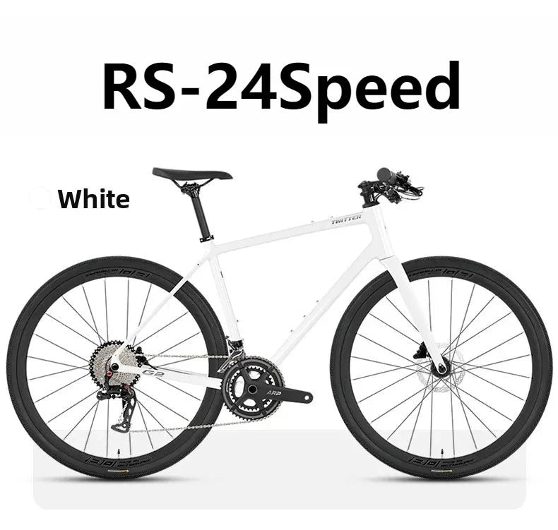 TWITTER Gravel G2 Flat Handle DEORE M6100-12S,Off-Road  Aluminum Road Bike,Hydraulic Oil Disc Brake 700*45C велосипед bicicletas GlowCart