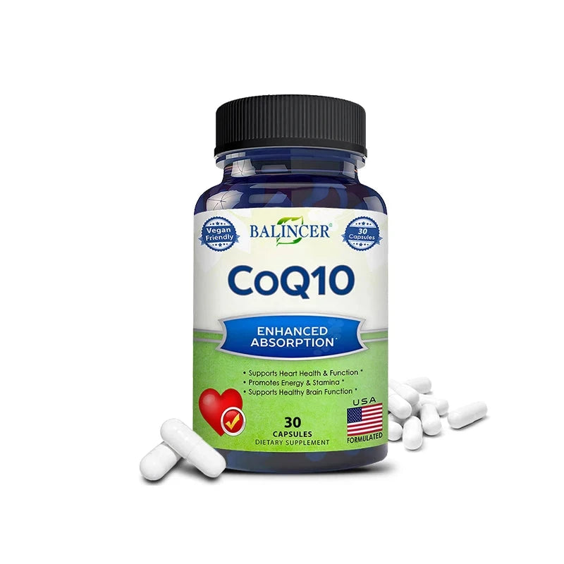 120pcs Organic Q10 Coenzyme 400mg Capsules Cardiovascular GlowCart