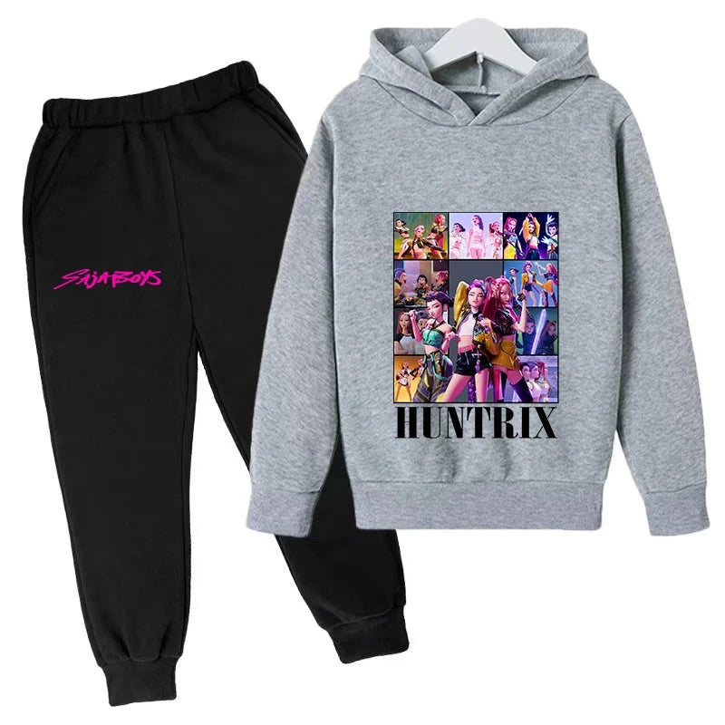 Exquisite KPOP Korean Trend Children Casual Hoodie Comfortable Outfit For Kids Daily Wear And Stylish Activities GlowCart