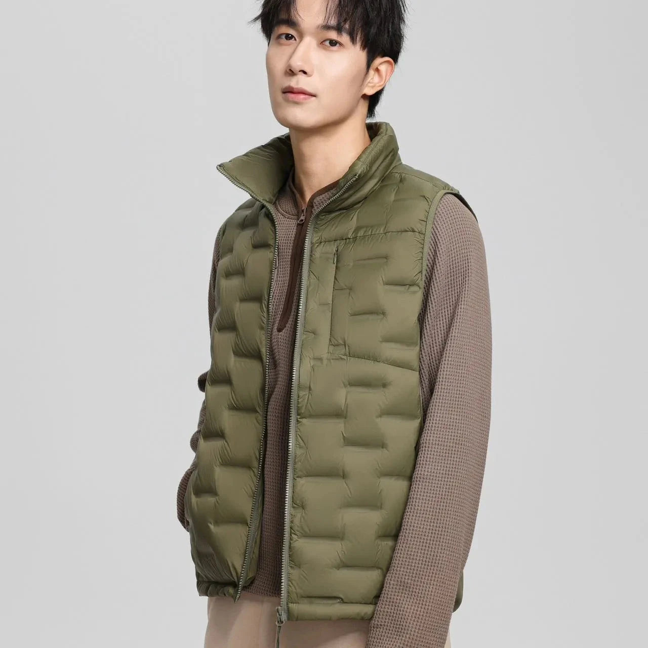 Autumn Winter Vest For Men Warm Sleeveless Puffer Coat For GlowCart