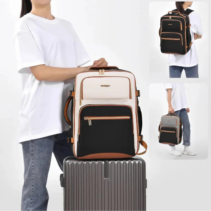 Travel Airplane Backpack Business Laptop 180° Flip-Open GlowCart