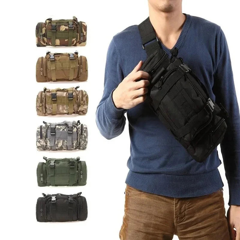50L Men Waterproof 4 In1 Molle Sport Bag Outdoor Hiking GlowCart