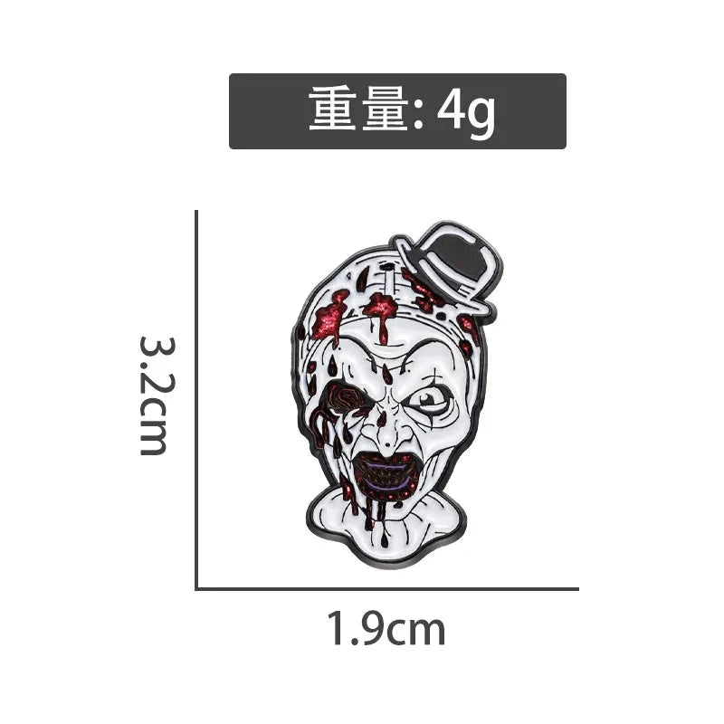 Metal Brooch Halloween Gift Badge Jewelry Wholesale Cap Pin GlowCart