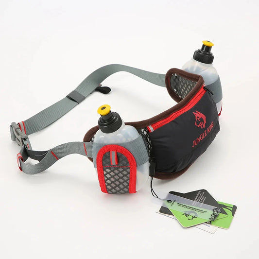 JUNGLE KING NewCY2675 Hydration Waist Belt Bag for Marathon Jogging Cycling Running Phone Holder with Water Bottle Pouch Fanny P GlowCart