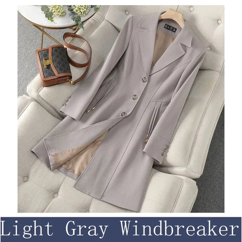 High End Female Coat Long Slim Trench Coat For Women’S GlowCart