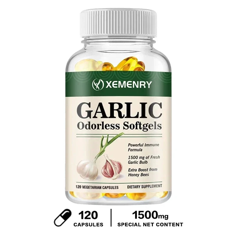 Odorless Garlic Capsules - Balance Cholesterol Levels, GlowCart