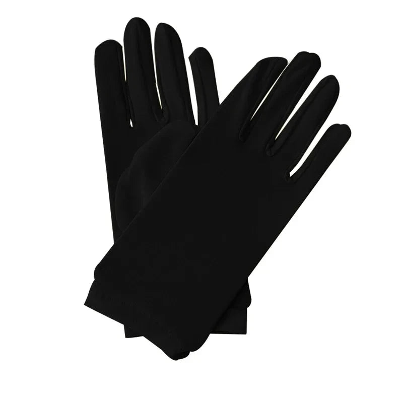 Woman Gloves for Summer Satin Sunscreen  Female Thin Solid GlowCart