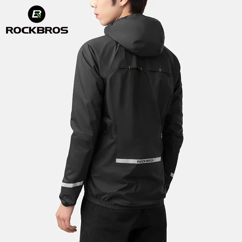 ROCKBROS Raincoat Cycling Waterproof Jacket Lightweight GlowCart