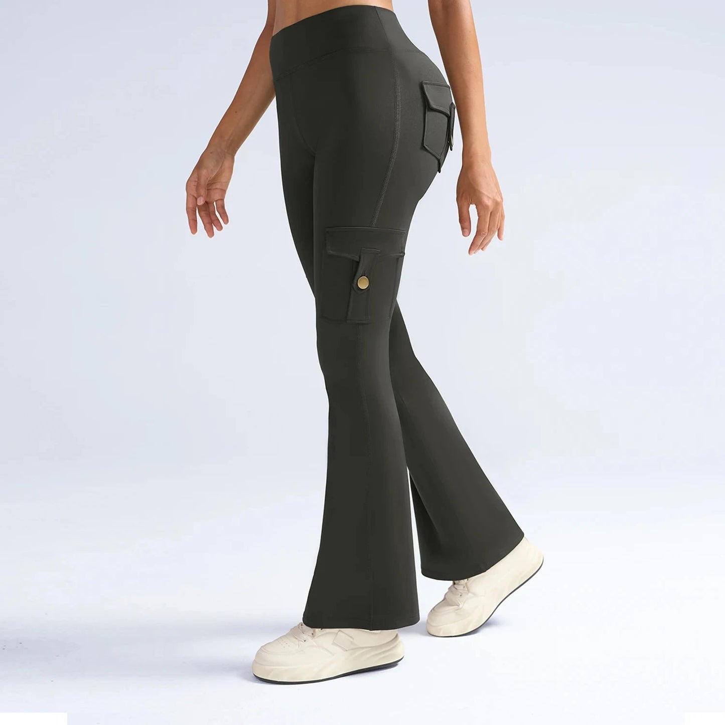 Newest Women Wide Leg High Stretch Yoga Leggings Naked GlowCart