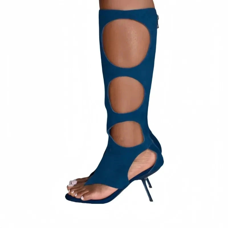 2025 New Luxury Women's Knee-High Boots | Real Horsehair GlowCart