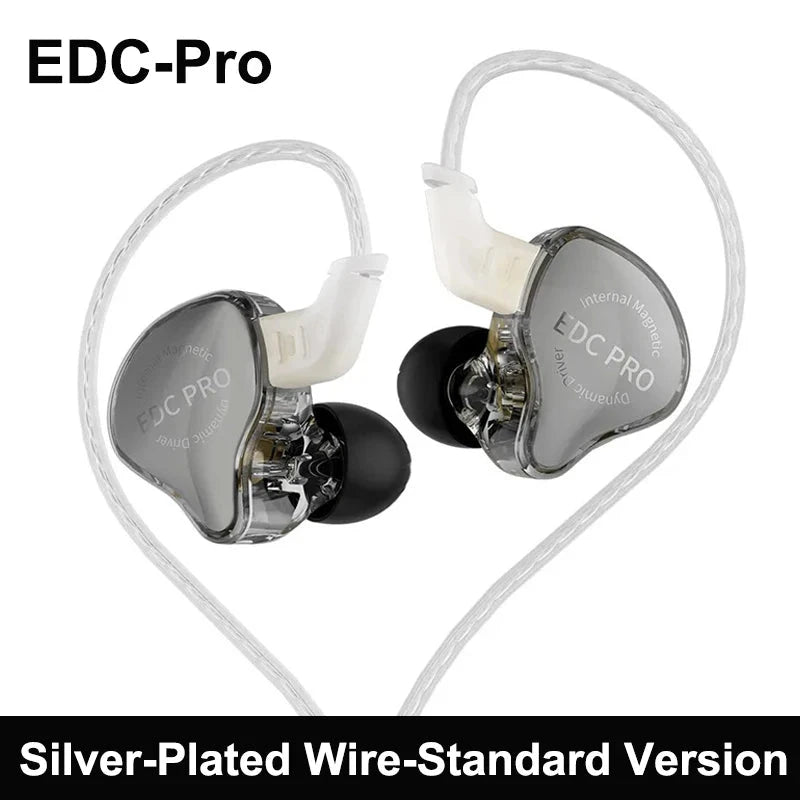 New KZ EDC Pro Headset Dynamic In-Ear Monitor HiFi Wired GlowCart