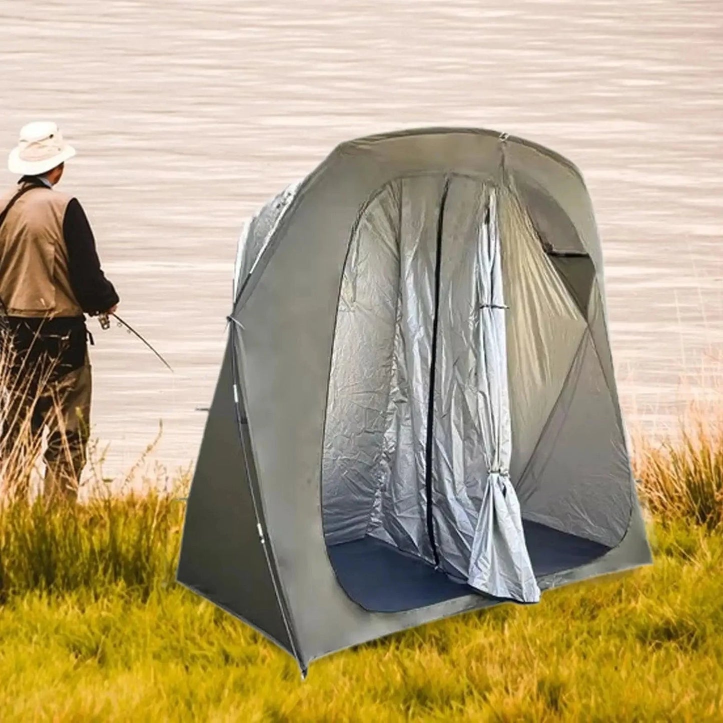 Camping Shower Tent with Carry Bag Waterproof 2 Person GlowCart