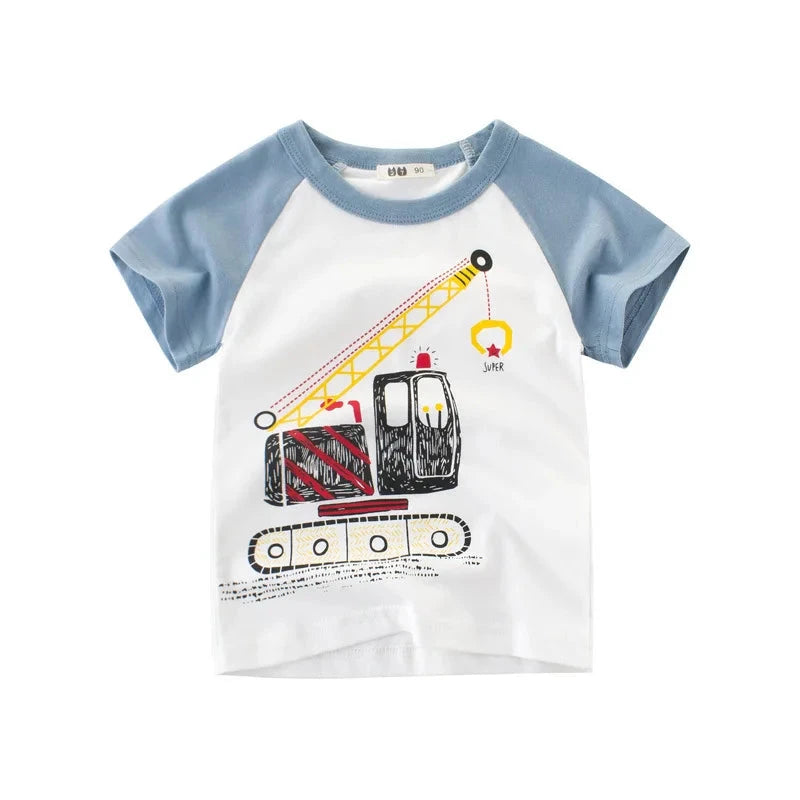 Children Short Sleeve T-shirts Korean Version Kids Clothing GlowCart