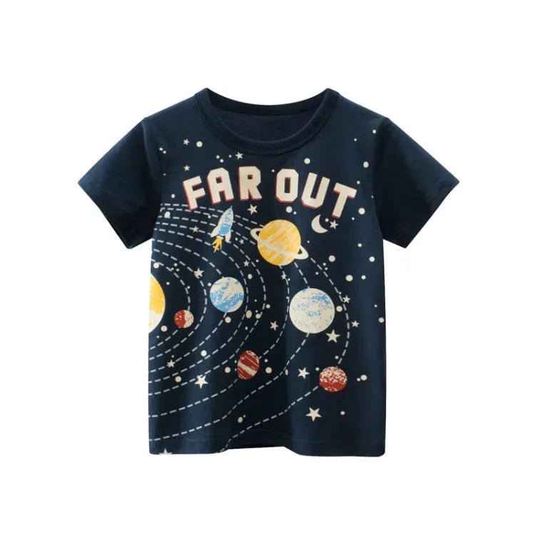 Children Short Sleeve T-shirts Korean Version Kids Clothing GlowCart