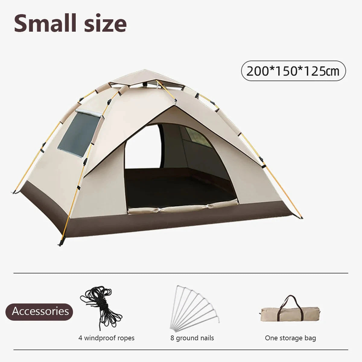 Outdoor Folding Camping Tent Automatic Camping Stalls GlowCart