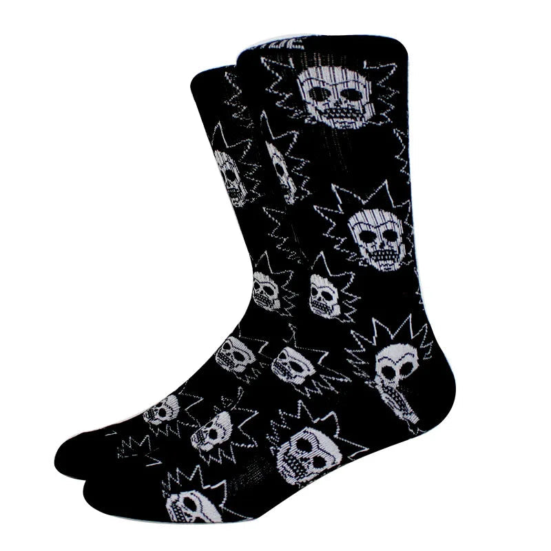 New Anime Funny Socks Long Men's Socks Cosplay Hip Hop Novelty HALLOWEE Crazy Soken Skateboard Socks horrible Women's Socks GlowCart