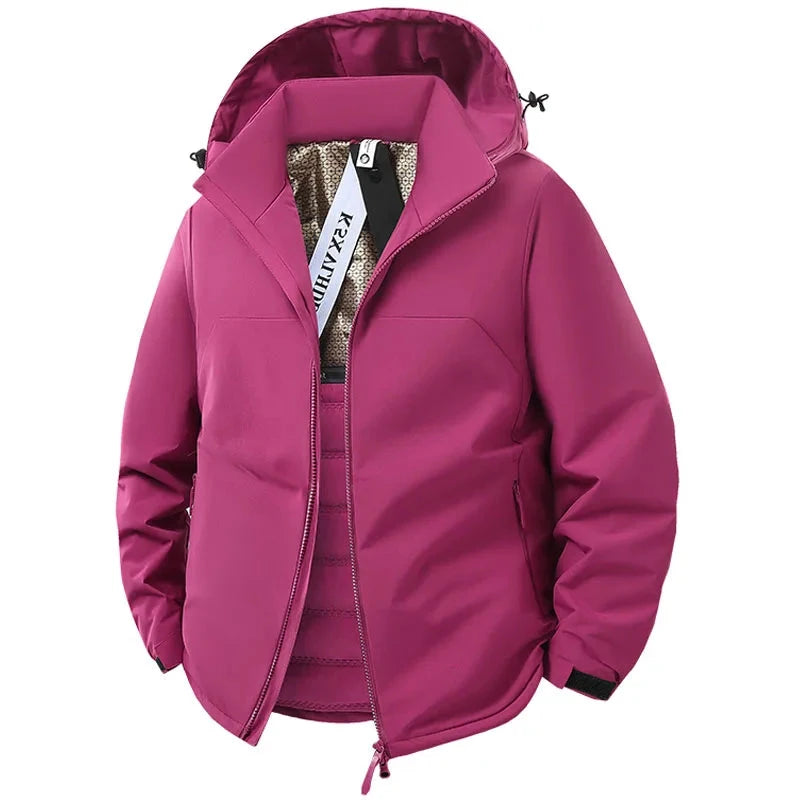 Jacket Mens Spring autumn New men jacket Solid color hooded GlowCart