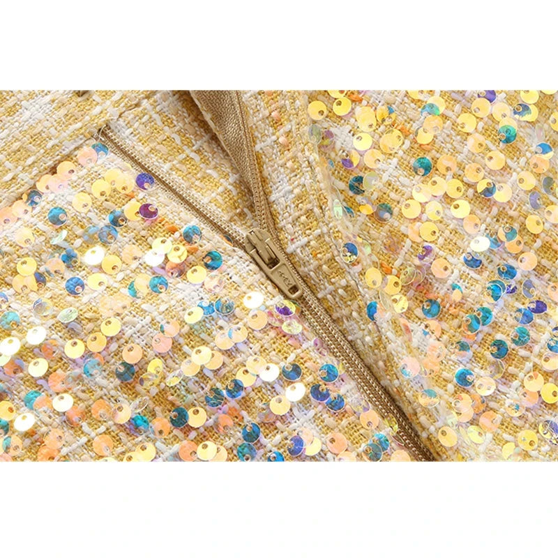 Gold Men's Shiny Sequin Suit Pants,Wedding Party Dress GlowCart