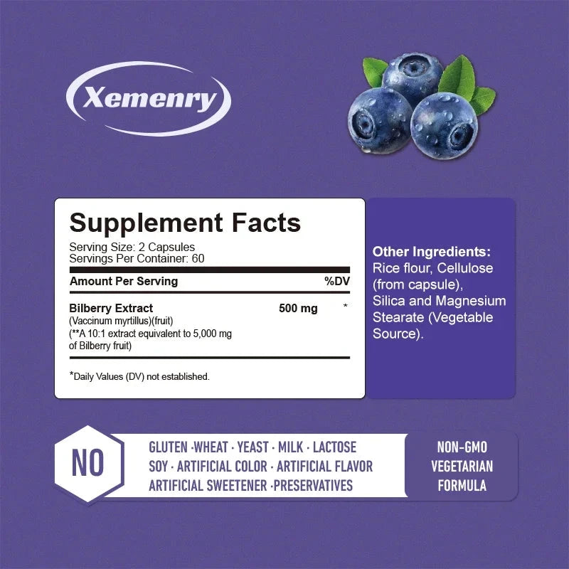 Bilberry Extract - Supports Eye Health, Relieves Visual GlowCart