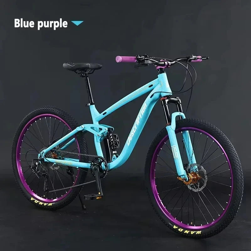 27.5 inch mtb soft tail mountain bike 9/10 speed Cross Country bicycle hydraulic disc brakes shock absorption Downhill bicicleta GlowCart
