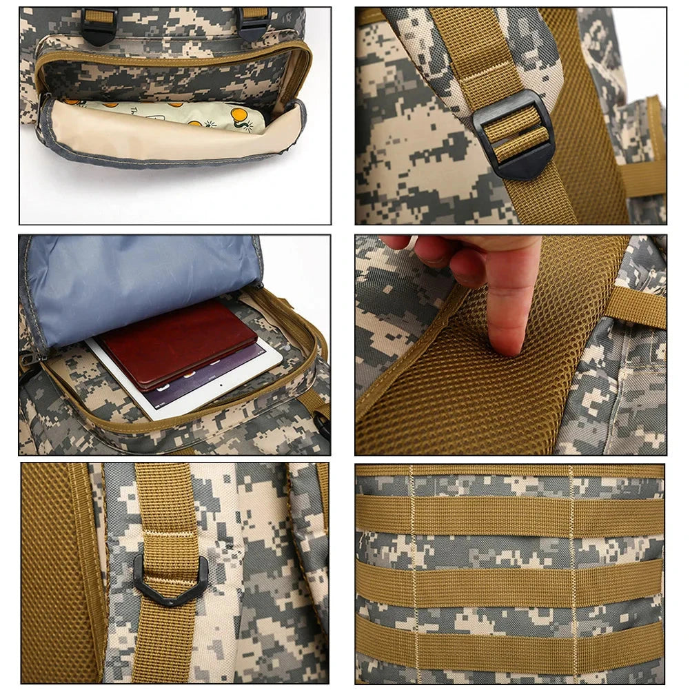 80L/600D Hiking Camping Backpack Mountaineering Bag Climb GlowCart