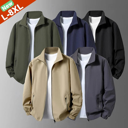 5XL 6XL 7XL 8XL Jacket Men Autumn Coats Male Clothing Jacket GlowCart