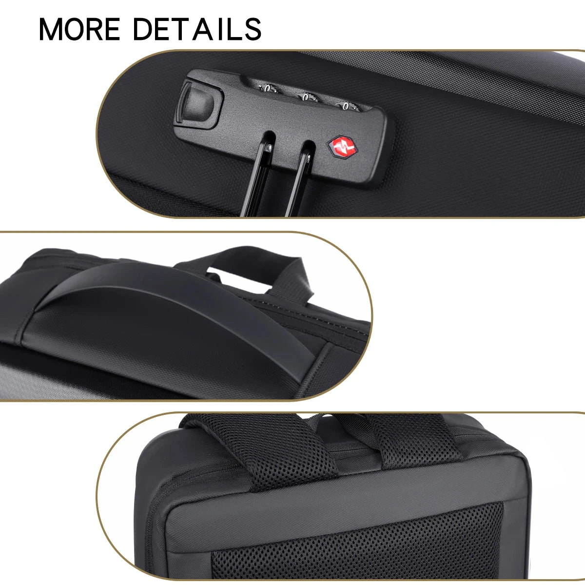 Backpack Men's Business Hard Shell Backpack Large Capacity GlowCart