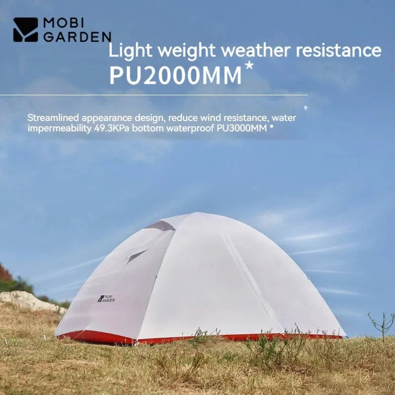 MOBI GARDEN Cold Mountain UL1/2 Ultralight Hiking 1/2 Person GlowCart