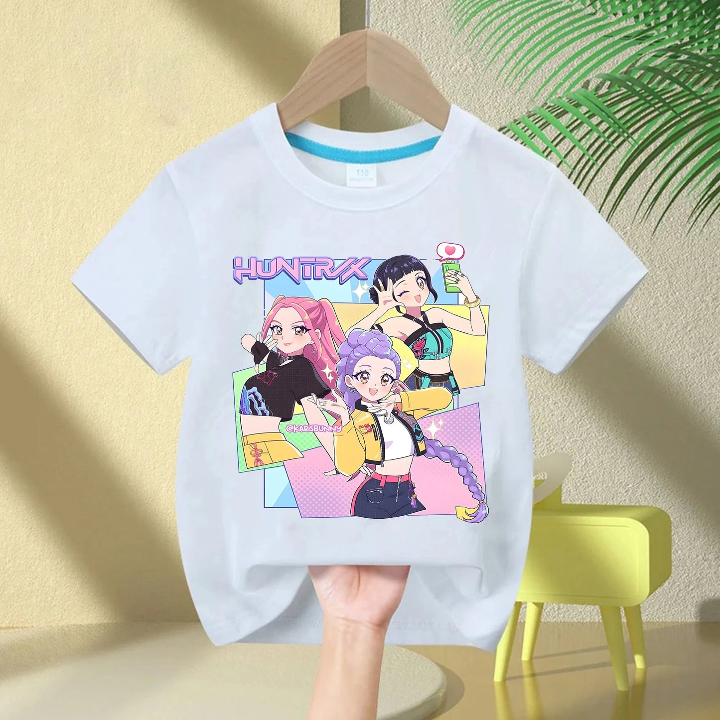 2025 Hot Movie Soft Cotton Baby Girls T Shirt Children's Clothing KPop Demon Hunters Fans Gifts Kids Clothes Fashion Casual Tops GlowCart