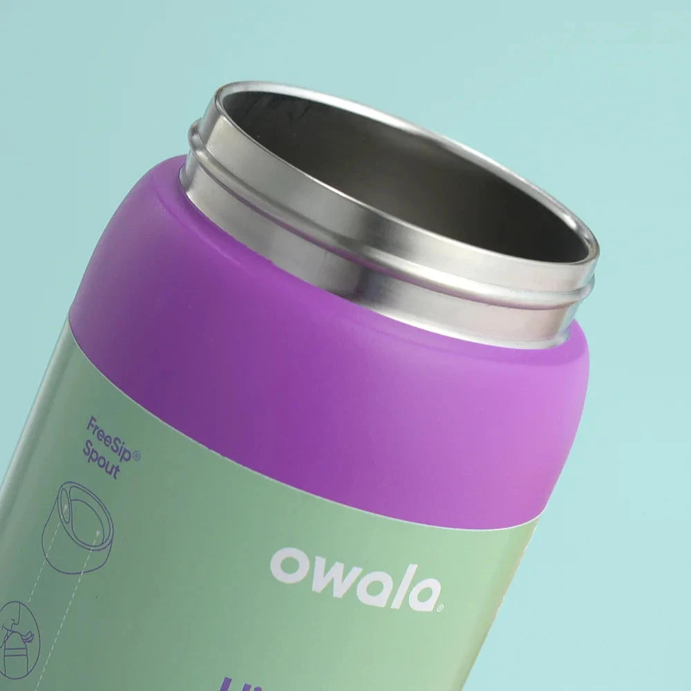 Owala Insulated Stainless Steel Water Bottle with Straw, GlowCart