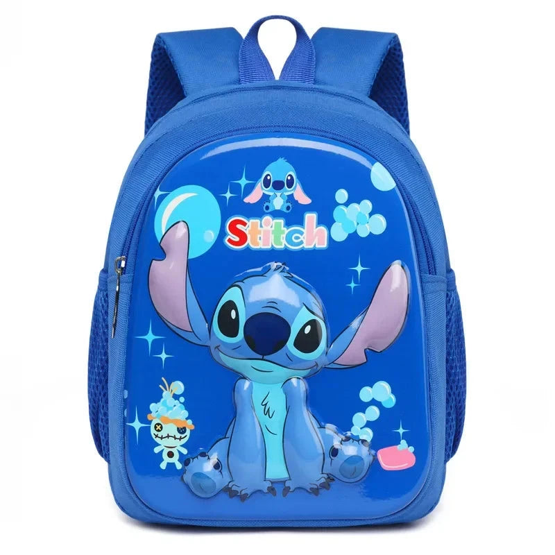 Stitch New Kindergarten Boys and Girls Backpack Daypack Kids Bags Kawaii Female Large Schoolbag Backpack GlowCart