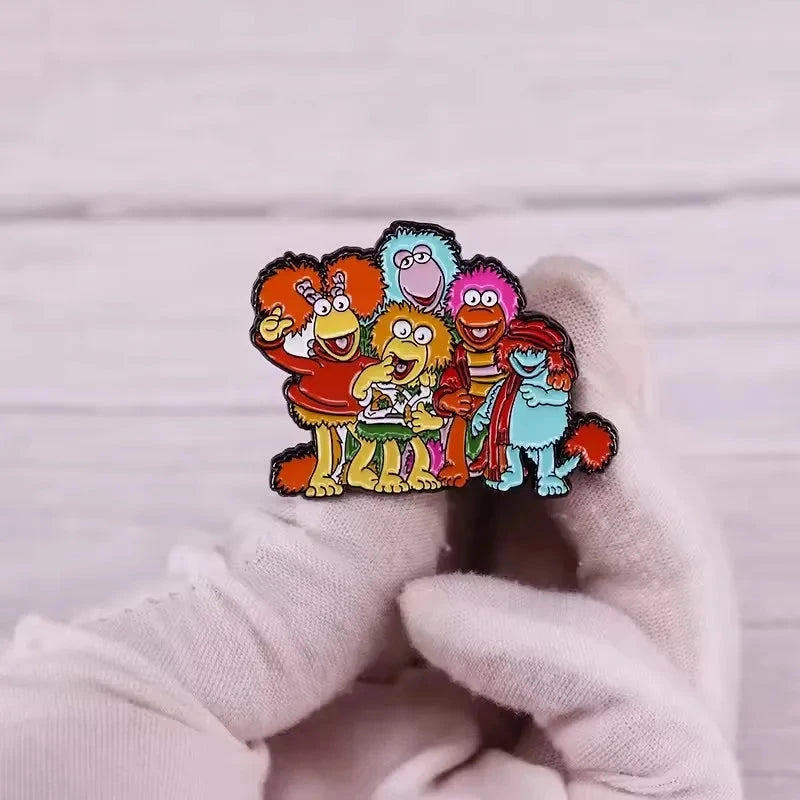 Comedy Movie Animal Enamel Pins Show Group Hug Cartoon GlowCart