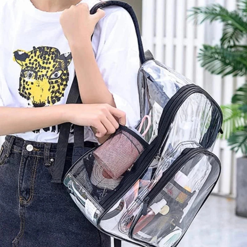 Backpack Waterproof Transparent School Bag Girl Large GlowCart