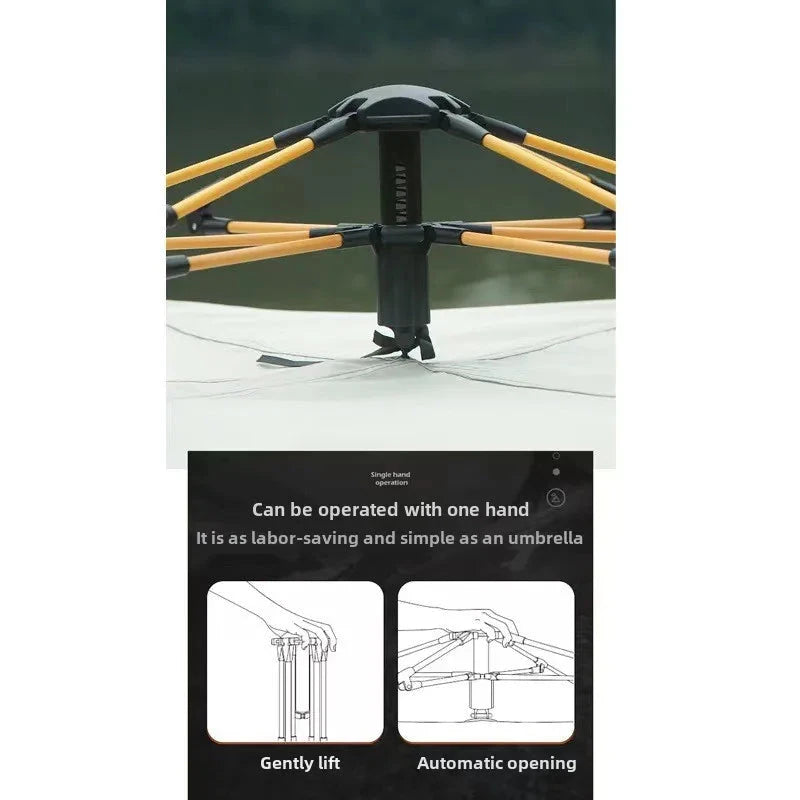 Outdoor Double-layer Tent Fully Automatic Quick Opening Tent GlowCart