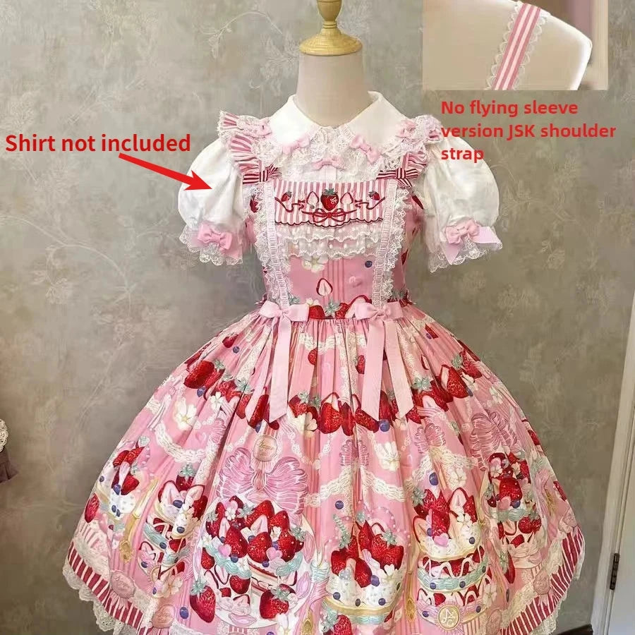 MAGOGO Victorian Sweet Lolita Jsk Dress Cute Striped GlowCart