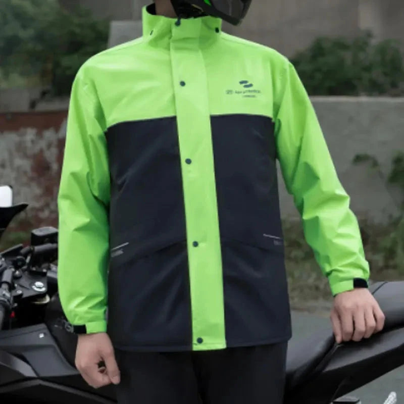 Motorcycle Raincoat Suit Rainstorm Prevention Jacket Pants GlowCart