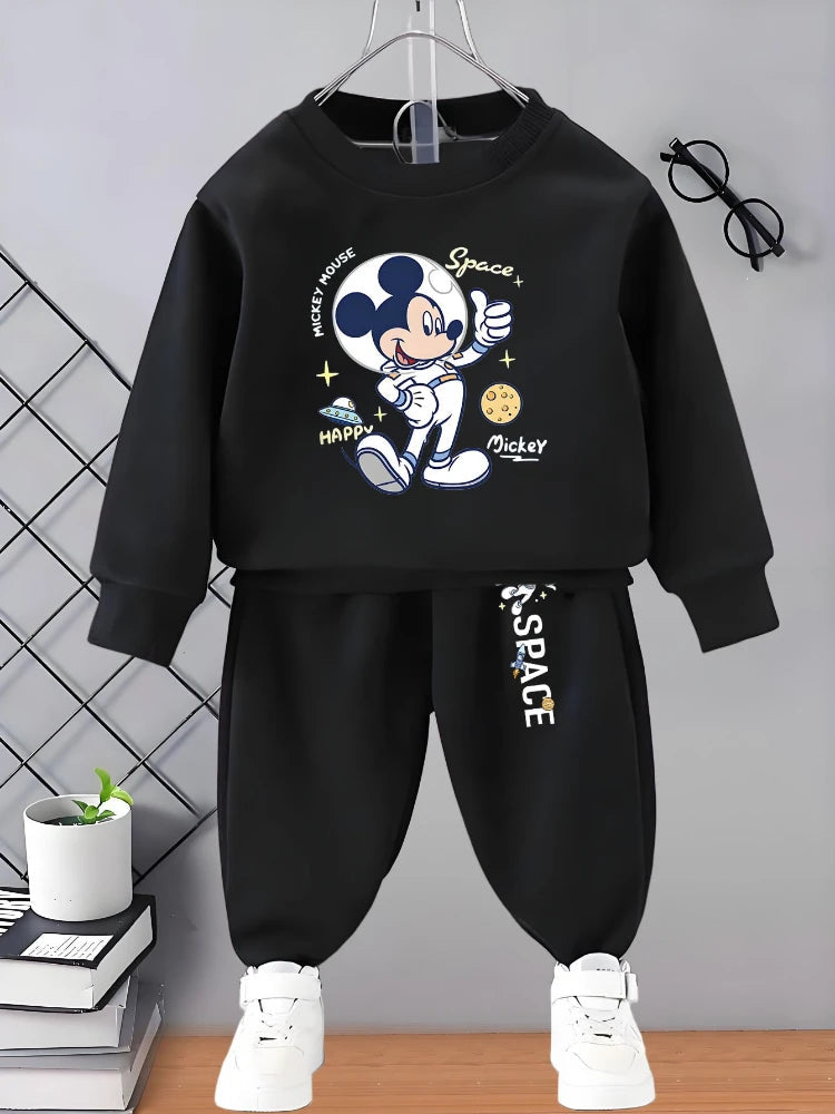 2025 Autumn New Casual Sweatshirt Sets for Boys 0-8years Kids O Neck Hoodies and Sweatpantt 2pcs Suit Disney Child Tracksuit GlowCart